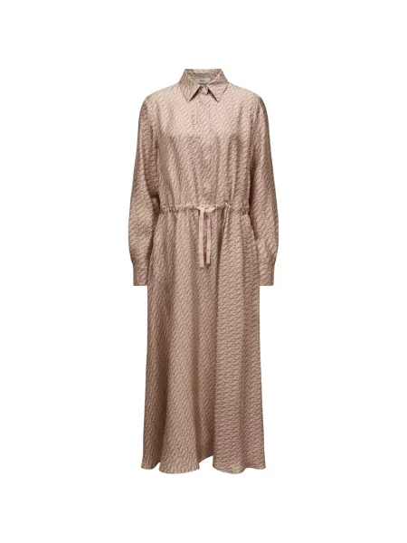 Rochie tip cămașă Herno de mătase cu imagine