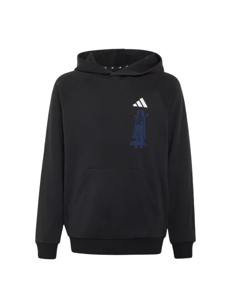 ADIDAS SPORTSWEAR Αθλητική μπλούζα φούτερ Adidas x Minecraft μπλε κοβαλτίου / λιλά / μαύρο λευκό
