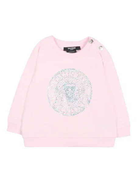 Bluza dziecięca Balmain różowa