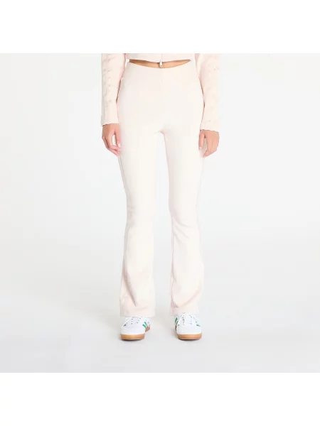 Спортен панталон adidas Originals Femme Galore Rib Flared Legging с апликация розово