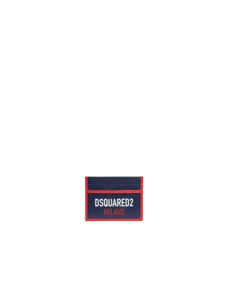 Portfel Dsquared2 skórzany niebieski