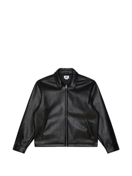 Geanta de piele Obey negru