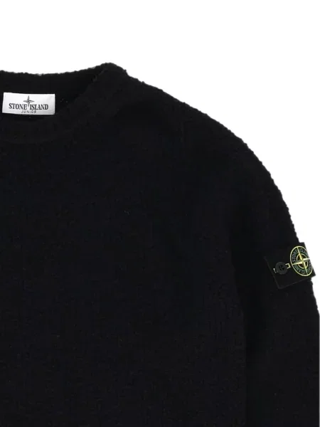 Sweter dziecięcy Stone Island czarny