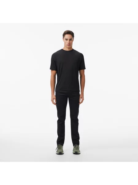 Lacoste T-Shirt Z Okrągłym Dekoltem Regular Fit czarny