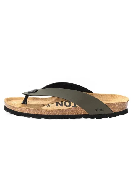 Bayton Flip-flops Lucca kaki negru