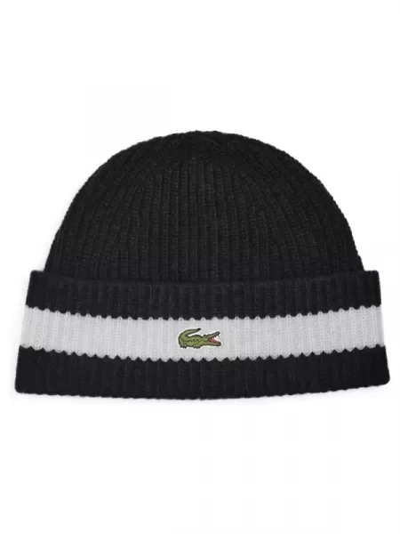 Lacoste De lână căciulă negru