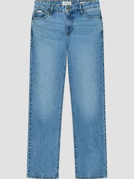 Прямые джинсы Guess Jeans голубые