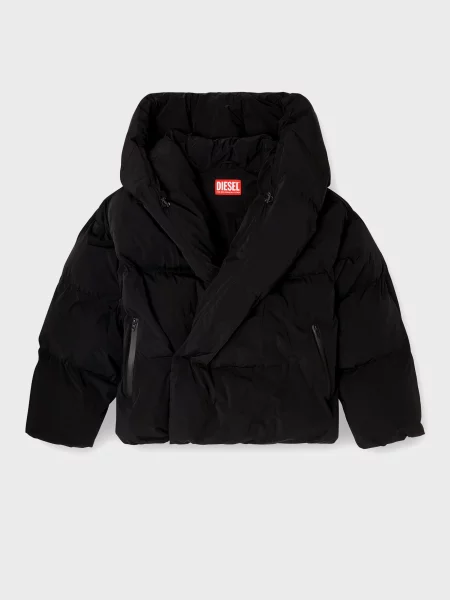 Утеплена куртка Diesel чорна