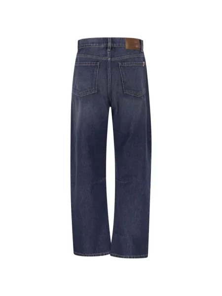 Blugi cu picior larg Weekend Max Mara albastru