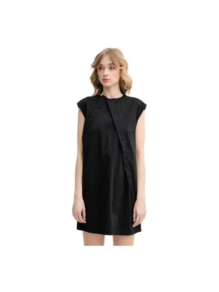 Krótka sukienka Mm6 Maison Margiela czarna