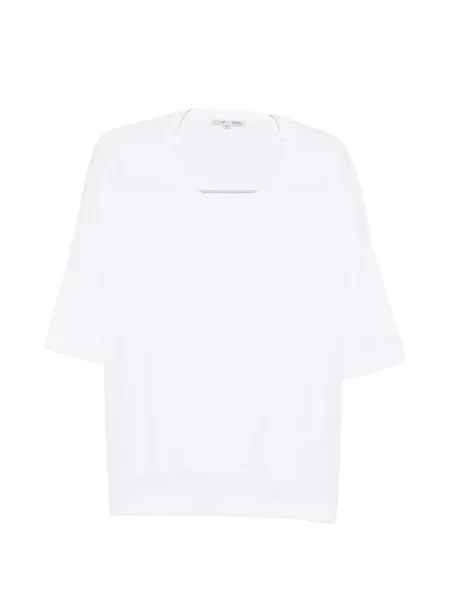 Tricou Shirt C Zero cu mâneci trei sferturi alb