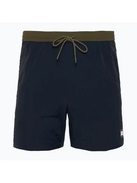 Мъжки къси панталони за плуване Tommy Hilfiger Medium Drawstring desert sky синьо
