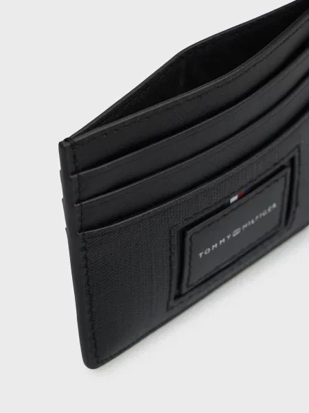 Кожаный кошелек Tommy Hilfiger черный