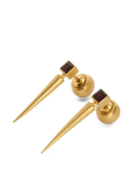 Cercei Jil Sander cu garnet galben