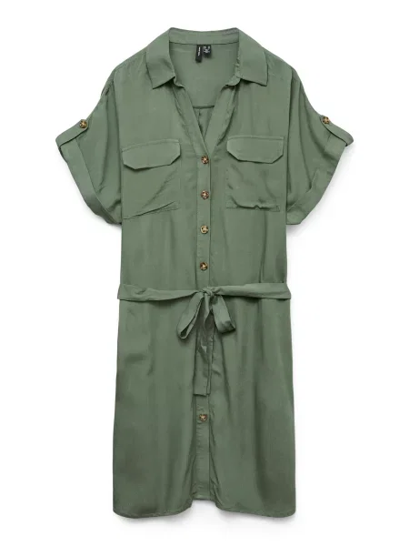 VERO MODA Košilové šaty VMBumpy' zelená