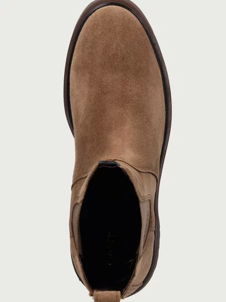 Gant боти челси дамски от велур Aligrey бежово