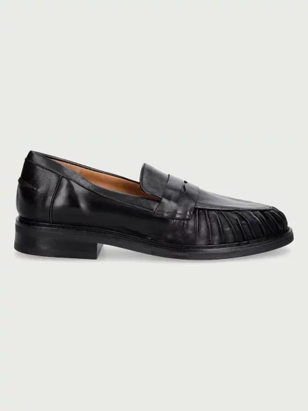 Billi Bi mokasíny kožené Black nappa 70 černé