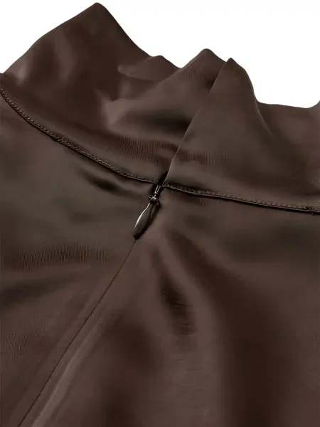 Bluză Minimum din satin maro