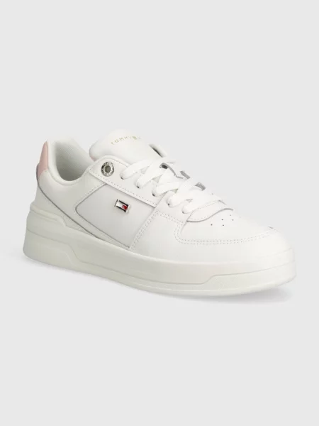 Trampki Tommy Hilfiger skórzane biznesowe białe