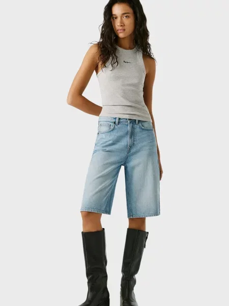 Бермуды Pepe Jeans голубые