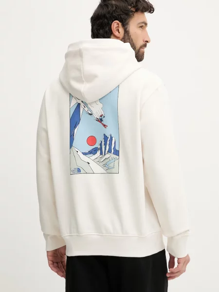 The North Face bluza MOUNTAIN CELEBRATION beżowa