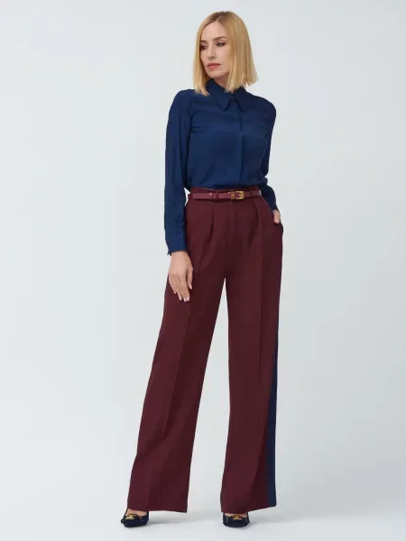 Брюки Elisabetta Franchi бордовые