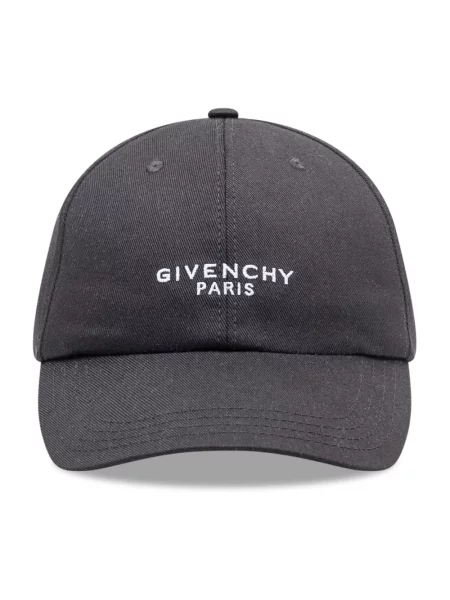 Haftowana czapka z daszkiem Givenchy czarna
