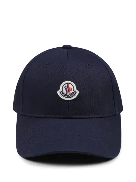 Czapka z daszkiem dziecięca Moncler Enfant niebieska