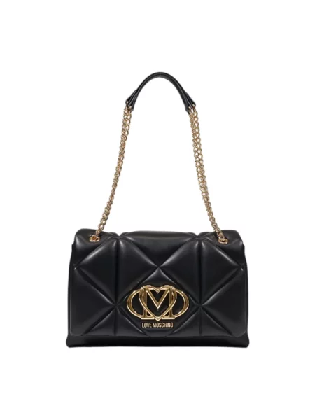 Pikowana torebka Love Moschino czarna