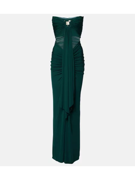Rochie Christopher Esber din jerseu verde