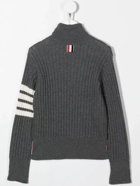 Sweter z golfem dziecięcy Thom Browne szary