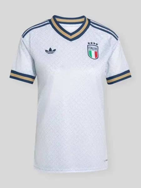 Koszulka reprezentacji Włoch w trykotowym stylu o kroju regular fit z wyhaftowanym logo Adidas Sportswear