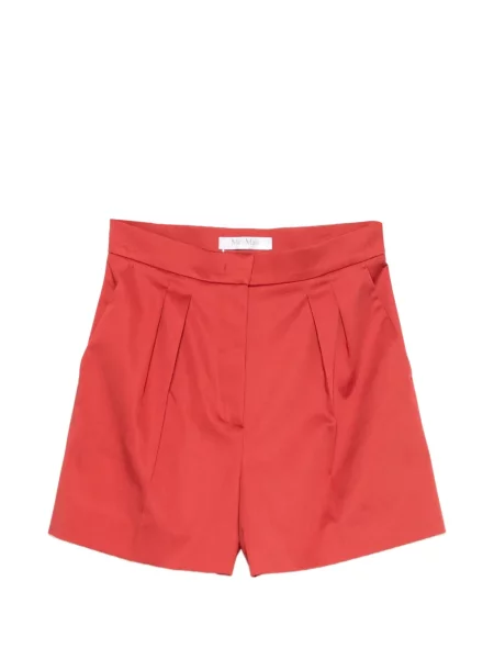 Plisirane kratke hlače Max Mara crvena