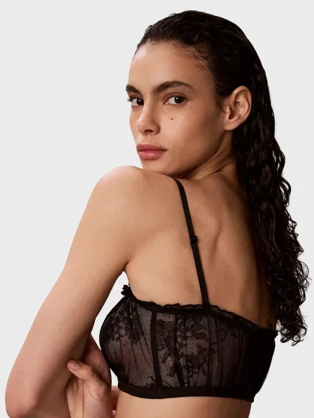 Без підкладки топ Calvin Klein чорний