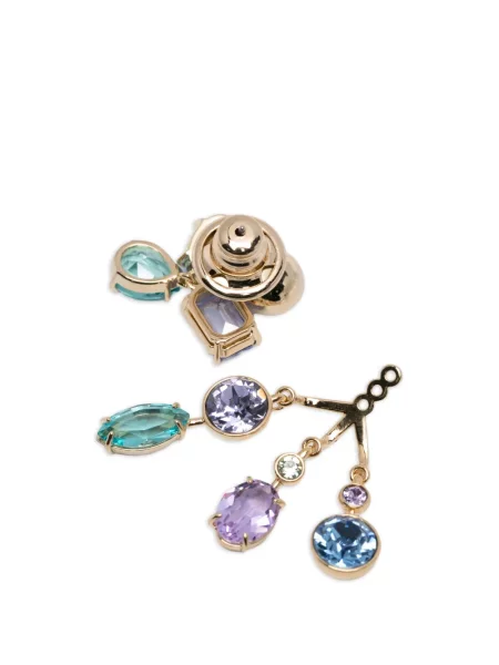 Cercei Swarovski de cristal auriu