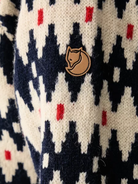 Fjallraven светр вовняний Ovik Solid Jacquard