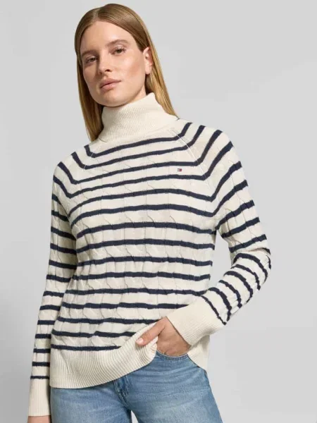 Sweter z golfem o kroju relaxed fit z czystej wełny Tommy Hilfiger