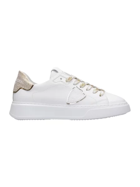 Sneakersy Philippe Model skórzane do tenisa białe