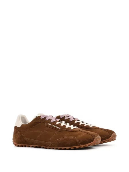 Szarvasbőr sneaker Karl Lagerfeld autogrammal barna