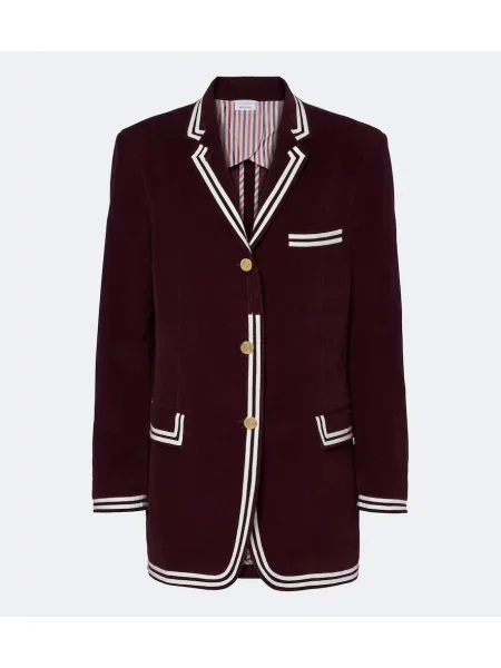 Sacou Thom Browne de catifea cord