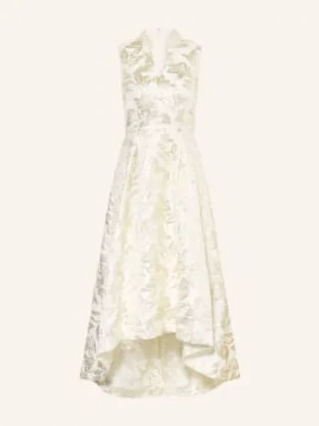 Apart Sukienka Koktajlowa Z Ozdobnymi Perełkami I Błyszczącą Nicią gold złota