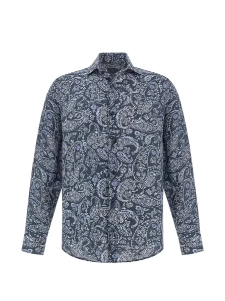 Cămașă Paul & Shark cu imagine cu model paisley albastru