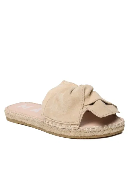 Manebi Espadrile Sandals With Knot M JK bej