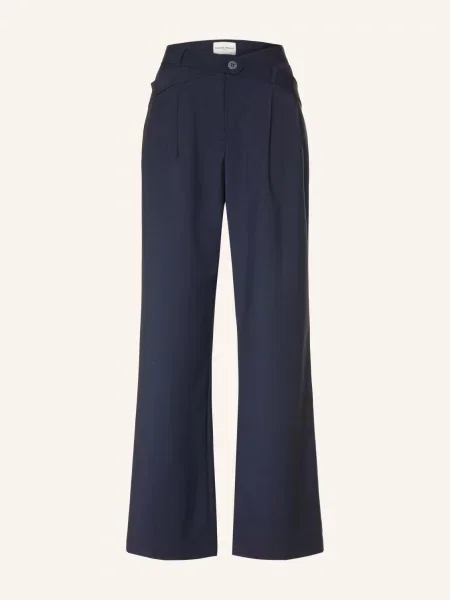 Claudie Pierlot Spodnie Typu Marlena blau granatowe
