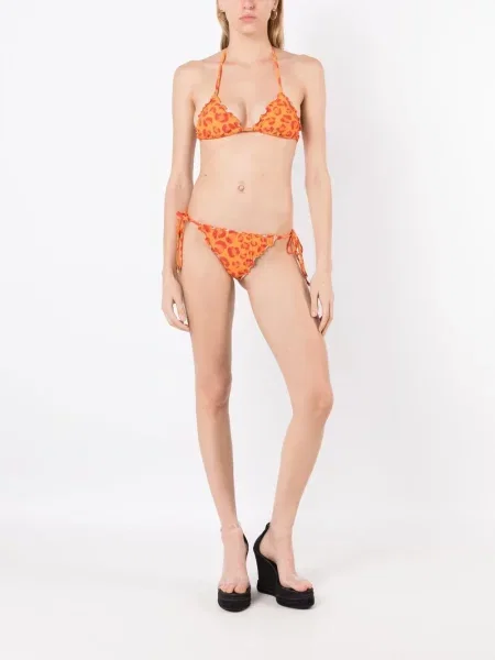 Raštuotas bikini Amir Slama leopardinis oranžinė