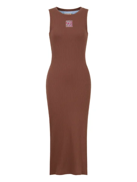 Rochie midi Marni până la genunchi de costum maro