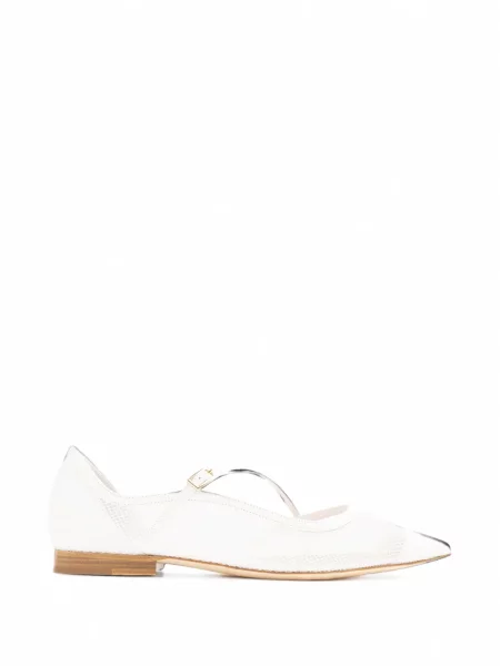 Balerini Malone Souliers plasă alb