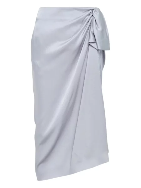 Spódnica midi Stella Mccartney do kolan niebieska