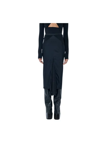 Spódnica midi Rick Owens czarna