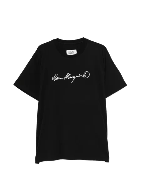 Póló Mm6 Maison Margiela nyomtatás fekete